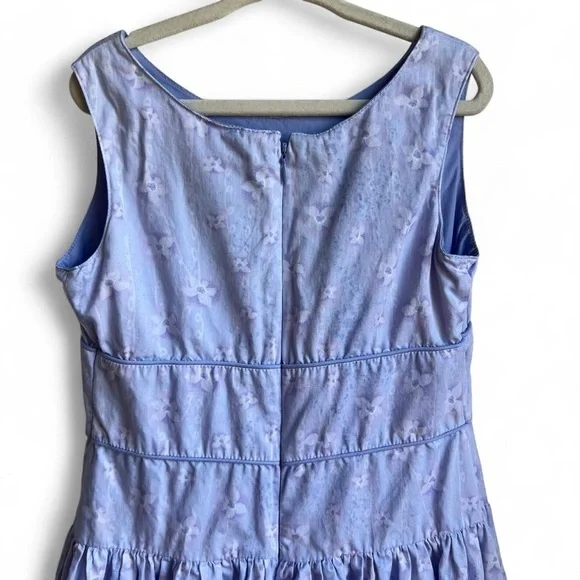 American Girl Kids Light Blue Floral Dress - 7 - Picture 4 of 8